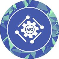 icono de vector de api