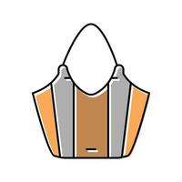 eco bag color icon vector illustration