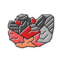 garnet stone rock color icon vector illustration