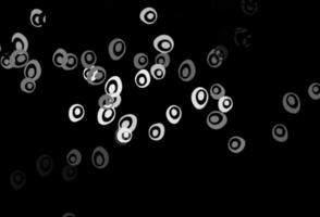 Dark Silver, Gray vector backdrop with dots.