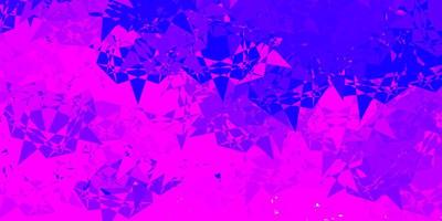 Light Purple, Pink vector background with polygonal forms.