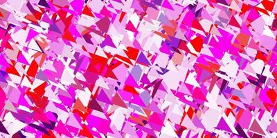 Light purple, pink vector background with polygonal forms.