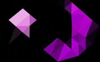 vector de color púrpura claro brillante patrón triangular.