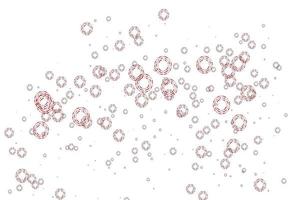 Light Red vector background with bubbles.