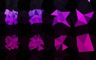 textura de mosaico de triángulo de vector púrpura claro.