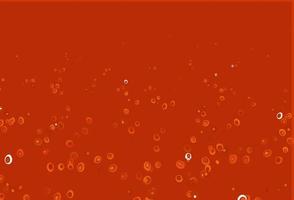 Light Orange vector pattern with spheres.