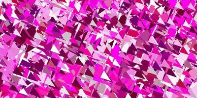 Light pink vector backdrop with triangles, lines.