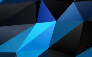 Dark BLUE vector shining triangular pattern.