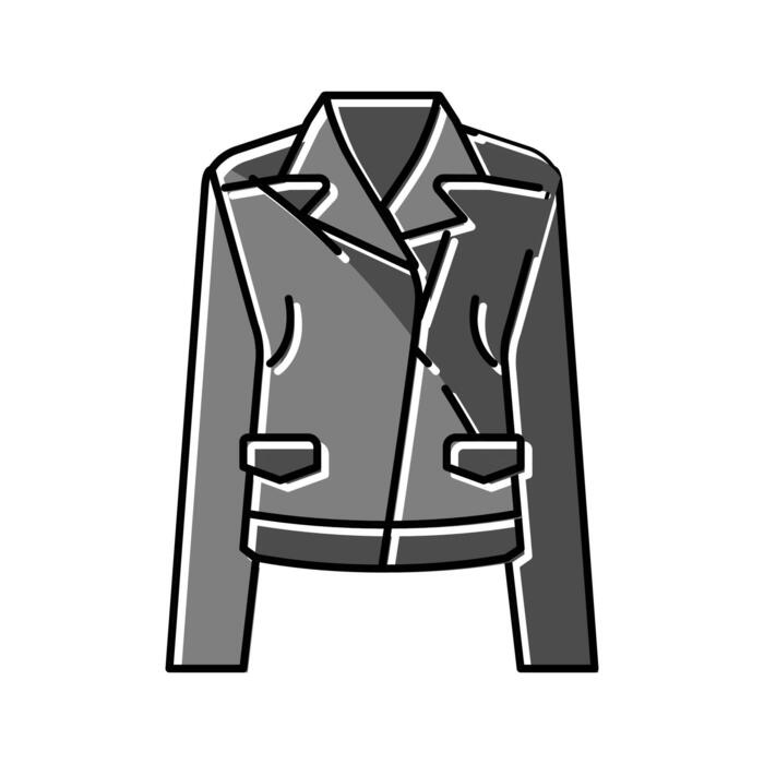 Leather Jacket Mockup Vector Art Icons and Graphics for Free Download