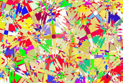 Light Multicolor vector pattern with polygonal shapes.