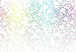 Light Multicolor, Rainbow vector background with bubbles.