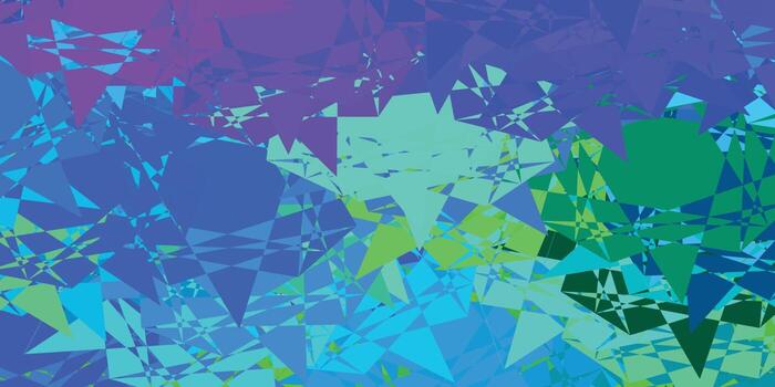 Light Multicolor vector background with triangles.