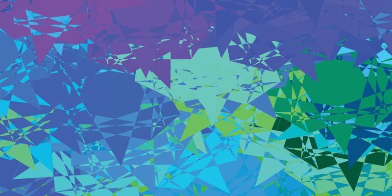 Light Multicolor vector background with triangles.