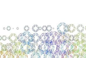 Light Multicolor, Rainbow vector pattern with spheres.