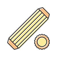 dowel screw color icon vector illustration