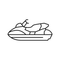 personal watercraft line icon vector illustration