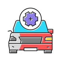 body damage repair color icon vector illustration