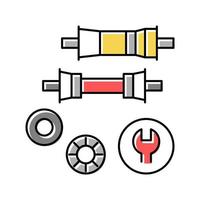 bottom bracket carriage elimination color icon vector illustration