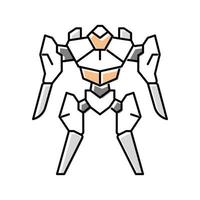 future robot color icon vector illustration