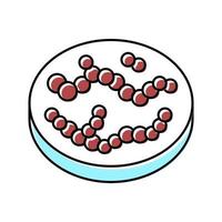 streptococcus bacteria color icon vector illustration