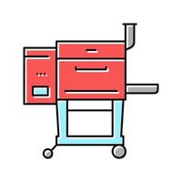 grill bbq equipment color icon vector illustration