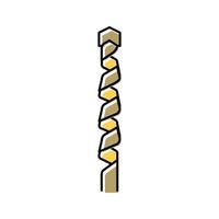 masonry drill bit color icon vector illustration