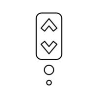 icono de línea de símbolo de desplazamiento ilustración vectorial vector