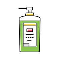 concentrated detergent with dispenser color icon vector illustra
