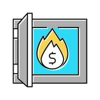 asset inflation color icon vector illustration