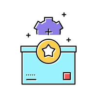 gift bonus color icon vector illustration