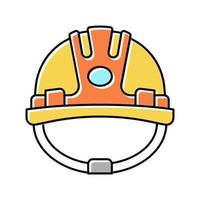 helmet builder color icon vector illustration