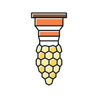 bee queen production beekeeping color icon vector illustration