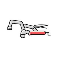 bench clamp color icon vector illustration