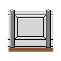 panel fence color icon vector illustration