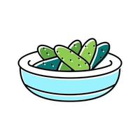 harvest cucumber color icon vector illustration