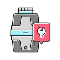 garbage disposal repair color icon vector illustration