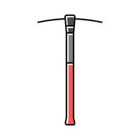 pick axe weapon color icon vector illustration