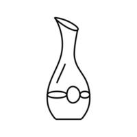 decanter wine line icon vector illustration