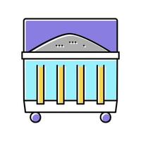 garbage container color icon vector illustration