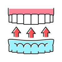 plate for tooth color icon vector illustration