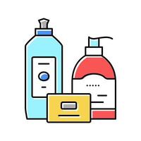 soap bath chemical liquid color icon vector illustration