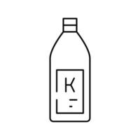 shampoo keratin bottle line icon vector illustration