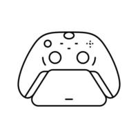 controller stand line icon vector illustration