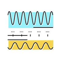 frequency telecommunication color icon vector illustration