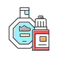 stain remover shoe care color icon vector illustration