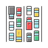 traffic jam color icon vector illustration