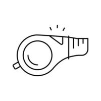whistle accessory line icon vector illustration