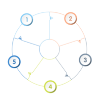 infographie avec 5 étapes, processus ou options. png