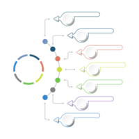 infográfico com 7 etapas, processo ou opções. png