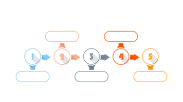 infografía con 5 pasos, procesos u opciones. png